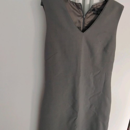Zara Seraphan Dress Grey Like New, Size M