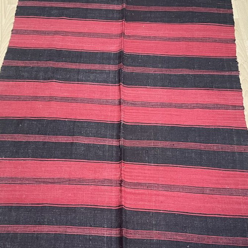 Handwoven Traditional Kilim Rug 230 × 110 cm used, red and black