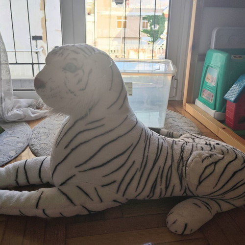 Large plush tiger like new, size ~80cm