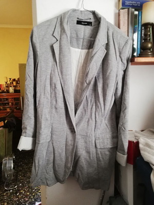 Hallhuber grey casual cotton jacket, size 38