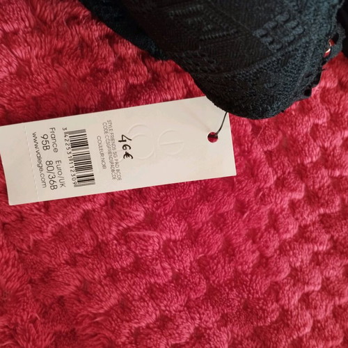 Valege 80b bra new, black unworn