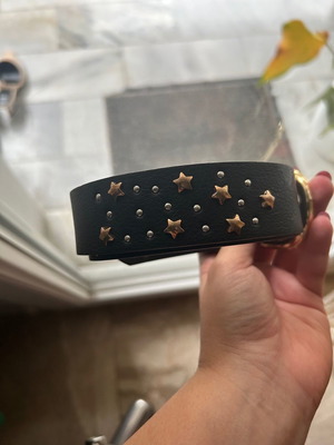 Belt new, size Medium, adjustable with star studs