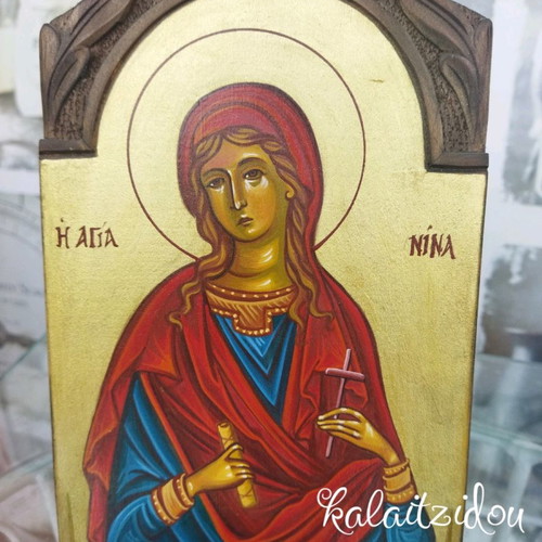 Χειροποίητη εικόνα της Αγίας Νίνας καινούργια
