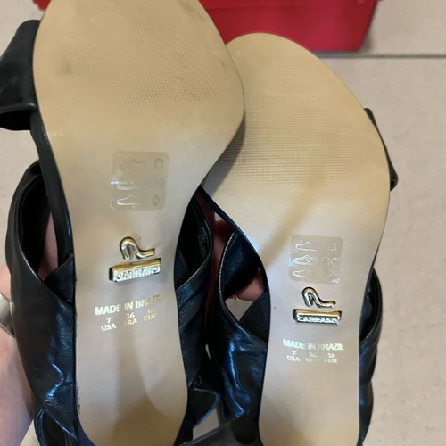 Carrano sandals new, black, size 38