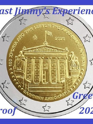 2026 Greece Commemorative Proof 2 Euro Coin Academy of Athens