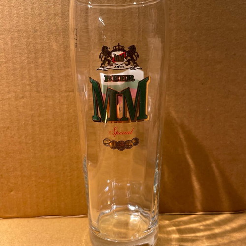 MM beer glass new with Bulgarian flag 0.3 L