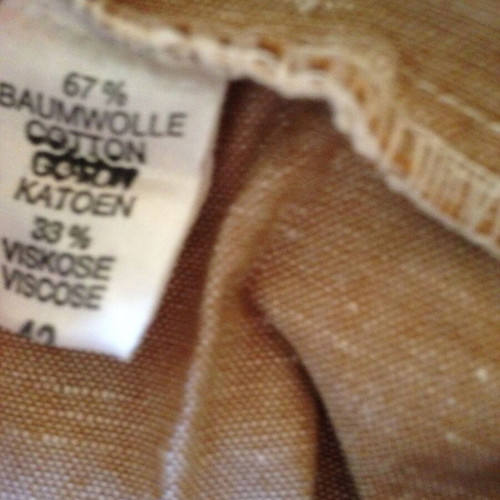 Beige dress used, size 42, cotton and viscose