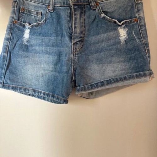 Pull & Bear blue denim shorts like new