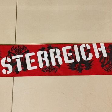 Austria scarf new, authentic with Puma and Herbol sponsors