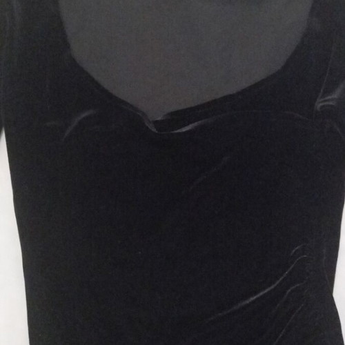 Velvet blouse used, black, size S