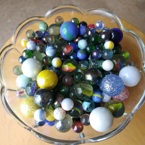 Marbles decorative, like new, various sizes and colors