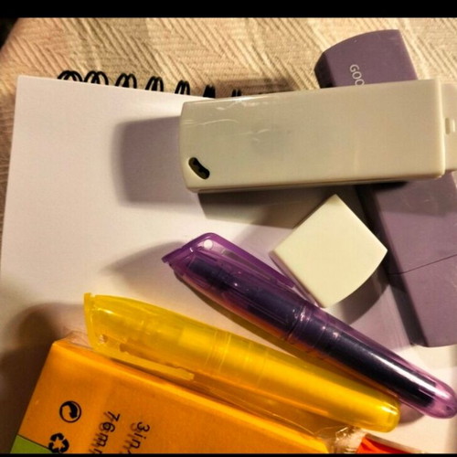 Stationery set like new with pens, highlighters, tape correct and color notes