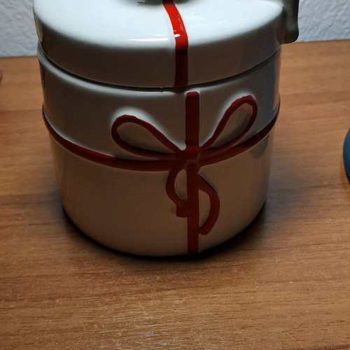 Ceramic box used by Vicko for various items