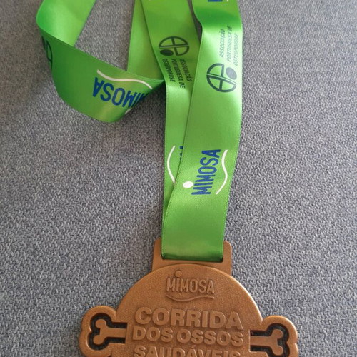10 km race medal in Portugal, like new authentic finish medal