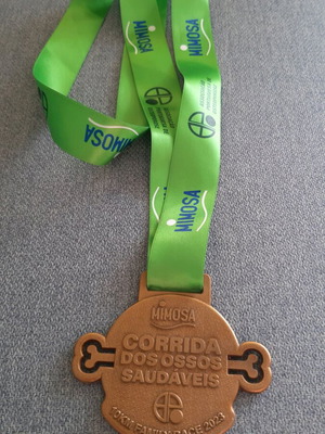 10 km race medal in Portugal, like new authentic finish medal