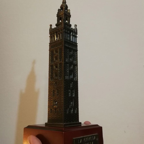 Bronze decoration La Giralda from Seville like new