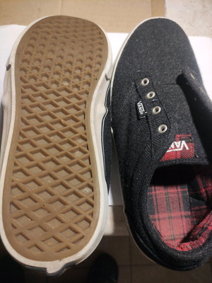Vans sneakers size 38 used, thick wool-like fabric