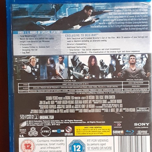 Total Recall 2-Disc Extended Director's Cut Blu-Ray like new