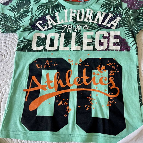 Next boys' clothing set size 6 like new, multicolor and green