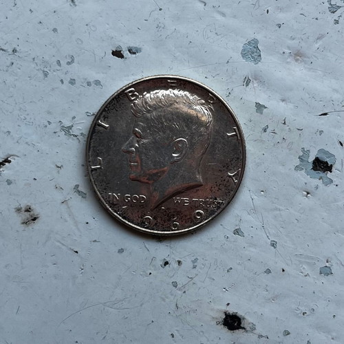 United States Kennedy Half Dollar 1969 coin used