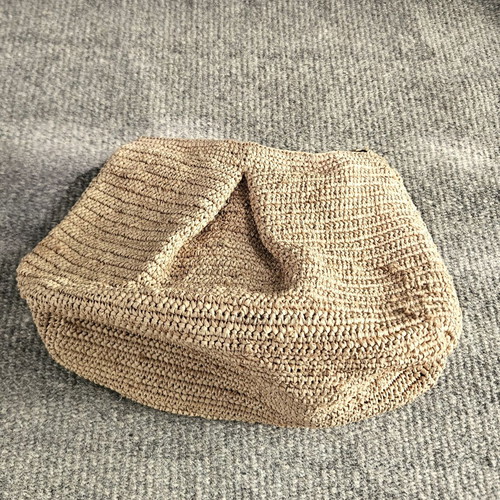 Ibeliv Raffia Shoulder Bag New, Straw Beige