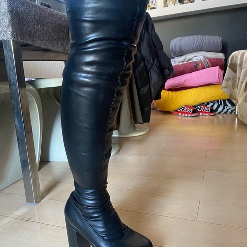 Over-the-knee boots new, size 39, black