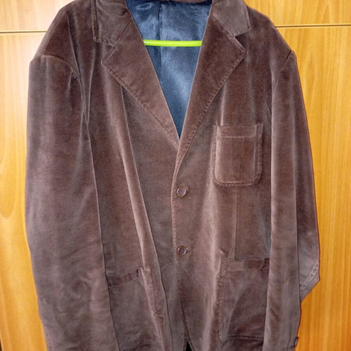No Name winter jacket brown velvet texture, new, size XL