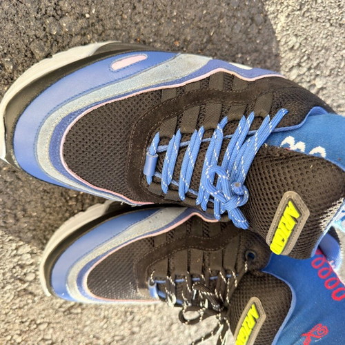 Axel Arigato athletic shoes used, blue/black, size 42