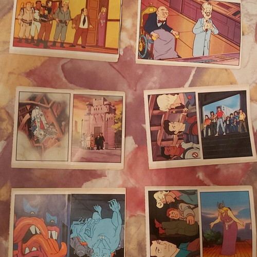 The Real Ghostbusters stickers used, pack of 48 from Panini