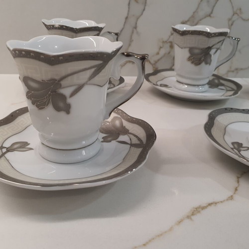 Hi Luxe Japan coffee cups set of 6 like new