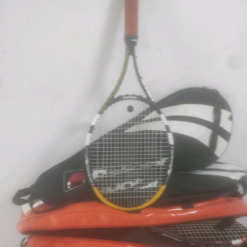 Tennis rackets used, 3 pieces with bag