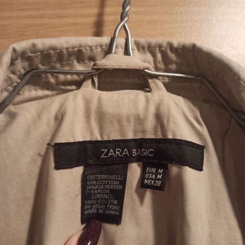 Zara beige trench coat new, size M 38 10