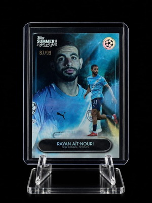 Topps Summer Signings UCC Rayan Ait Nouri 87/99 Blue Manchester City