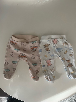 Baby pants for newborn like new, cotton 0-2 months