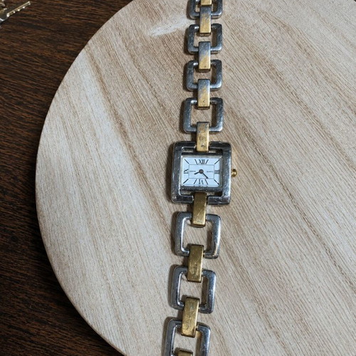 Pierre Cardin women's watch used, two-tone silver and gold bracelet