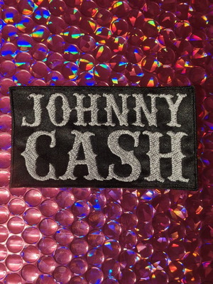 Johnny Cash embroidered logo patch