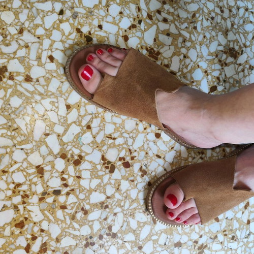 Brown summer sandals size 37 like new
