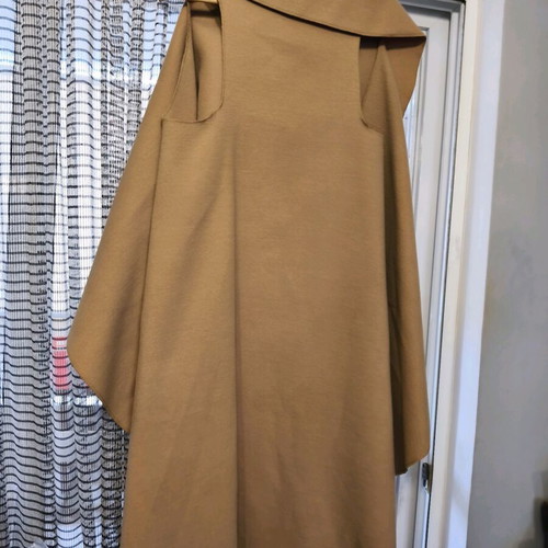 A-Style long vest like new, beige alpha line