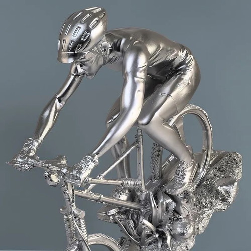 Cyclist Figurine Statue new, polyresin decoration award