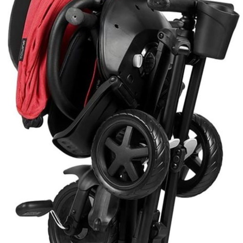 Tricycle bike with foldable frame for toddlers