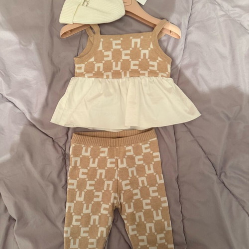 Elissabeta Franchi baby clothing set 3-6 months new
