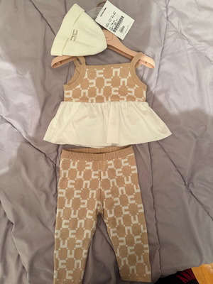 Elissabeta Franchi baby clothing set 3-6 months new