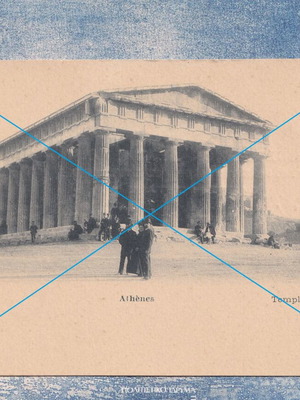 Thiseion Athens Temple of Hephaestus postcard used
