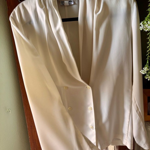 Lussile wrap shirt used, white, size L