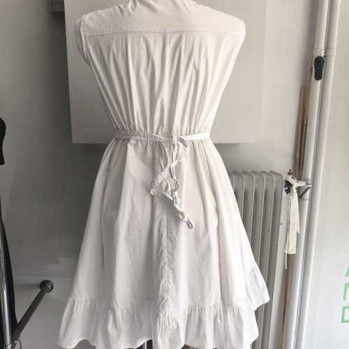 White maternity dress size S like new, cotton