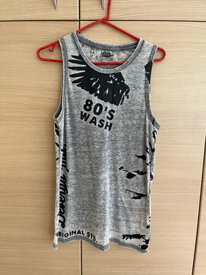 Devergo long tank top size M like new, grey