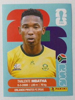 FIFA World Cup 2026 sticker Thalente Mbatha South Africa