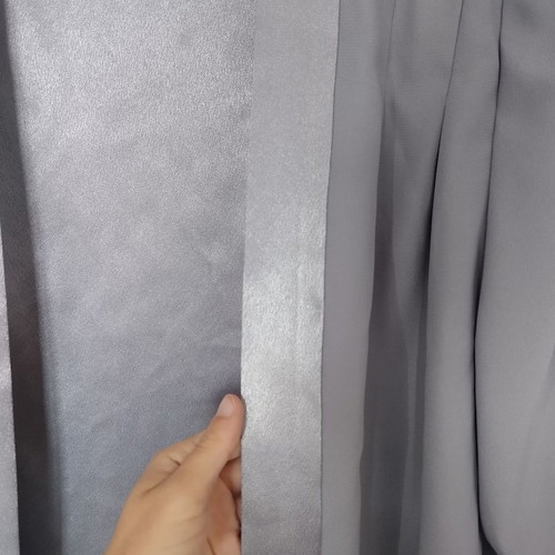 Women's formal clothing set used, gray silver jacket and dress medium/large