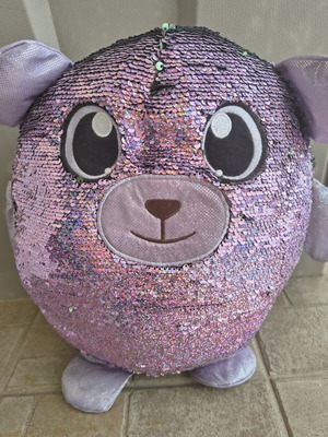 Purple Sparkly Plush Toy like new