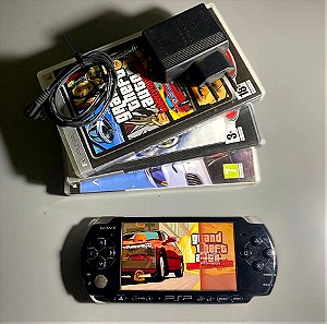 Sony PlayStation Portable PSP-2000 + 3 Παιχνίδια ( gta liberty +needforspped shift+ridge racer2)